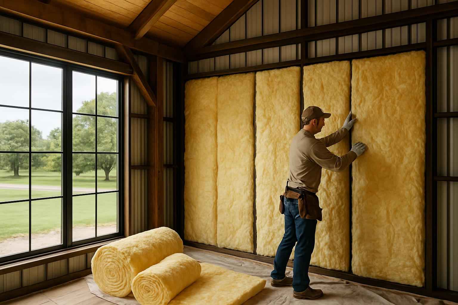 Barndominium Insulation Repair in Harper TX