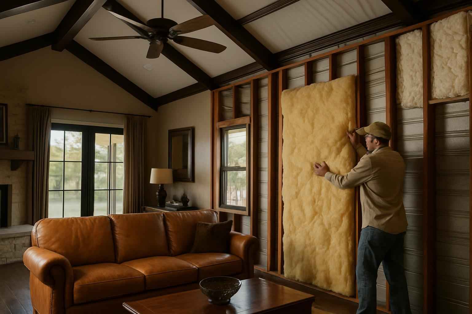 Barndominium Insulation Repair in Ingram TX