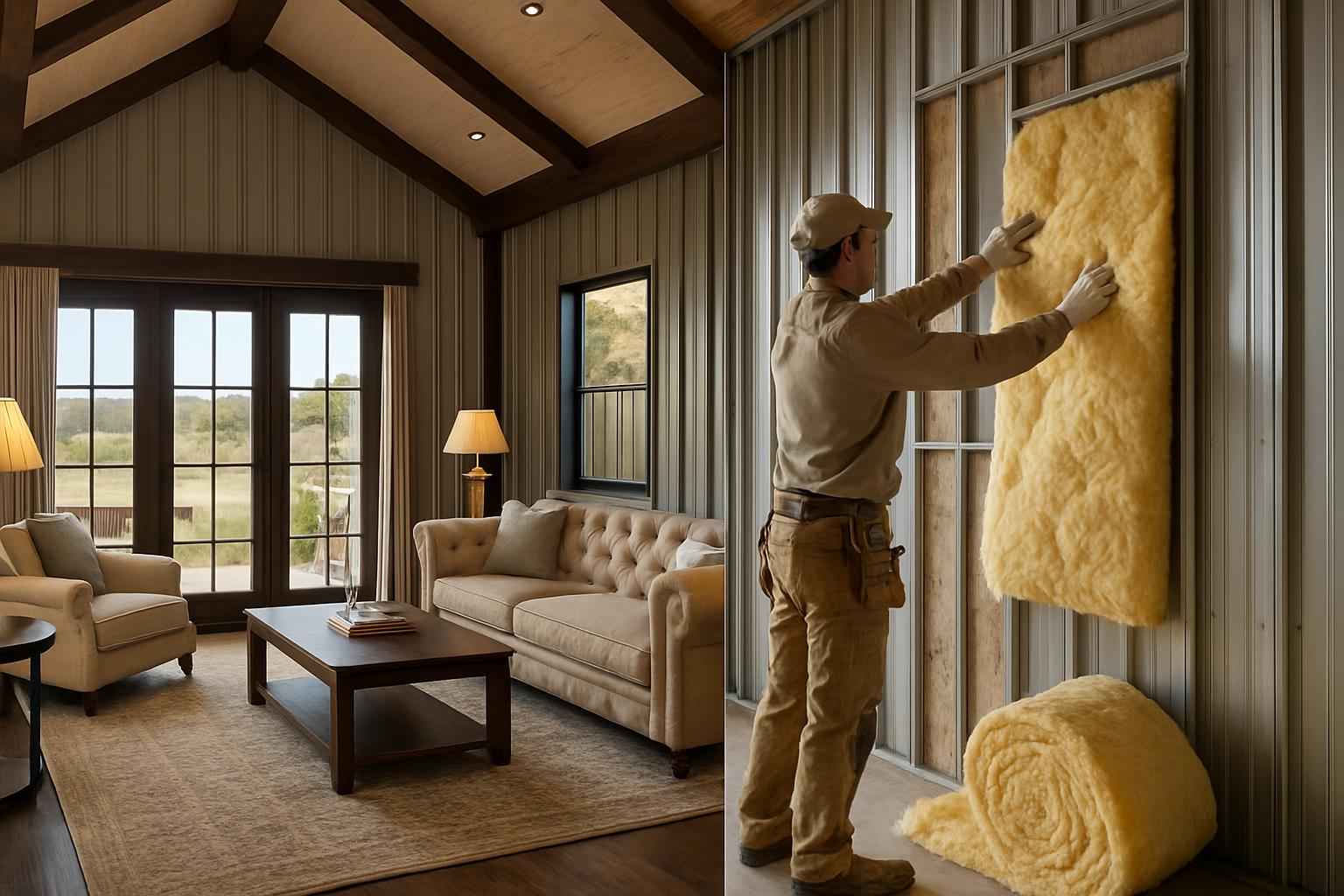 Barndominium Insulation Repair in Johnson City TX