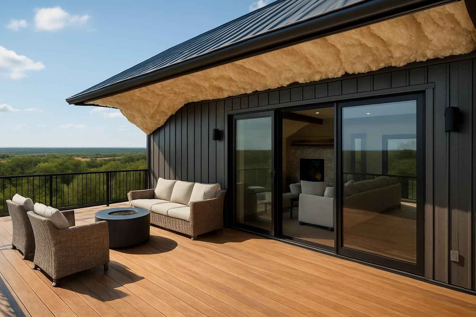 Barndominium Roof Deck Foam in Johnson City TX