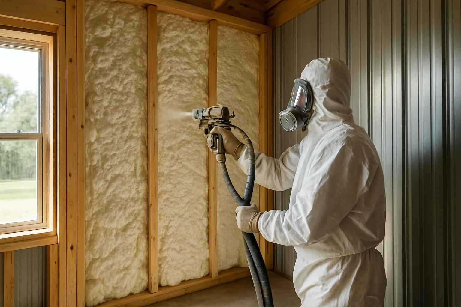 Barndominium Wall Insulation Service in Doss TX