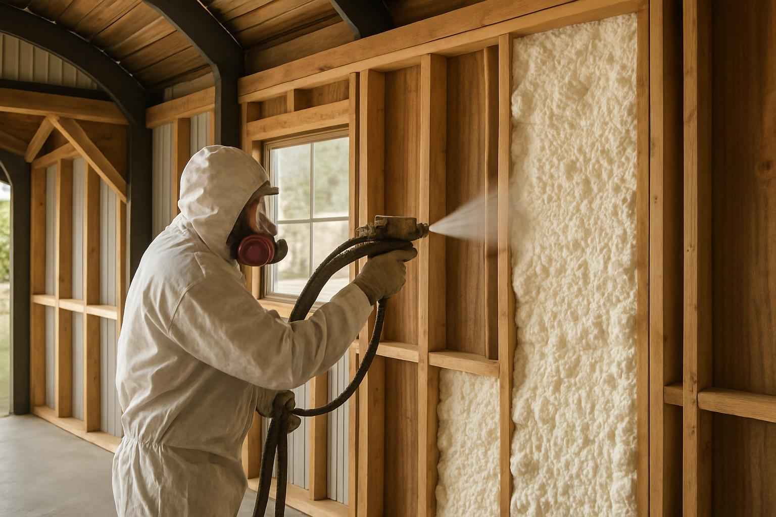Barndominium Wall Insulation Service in Waring TX