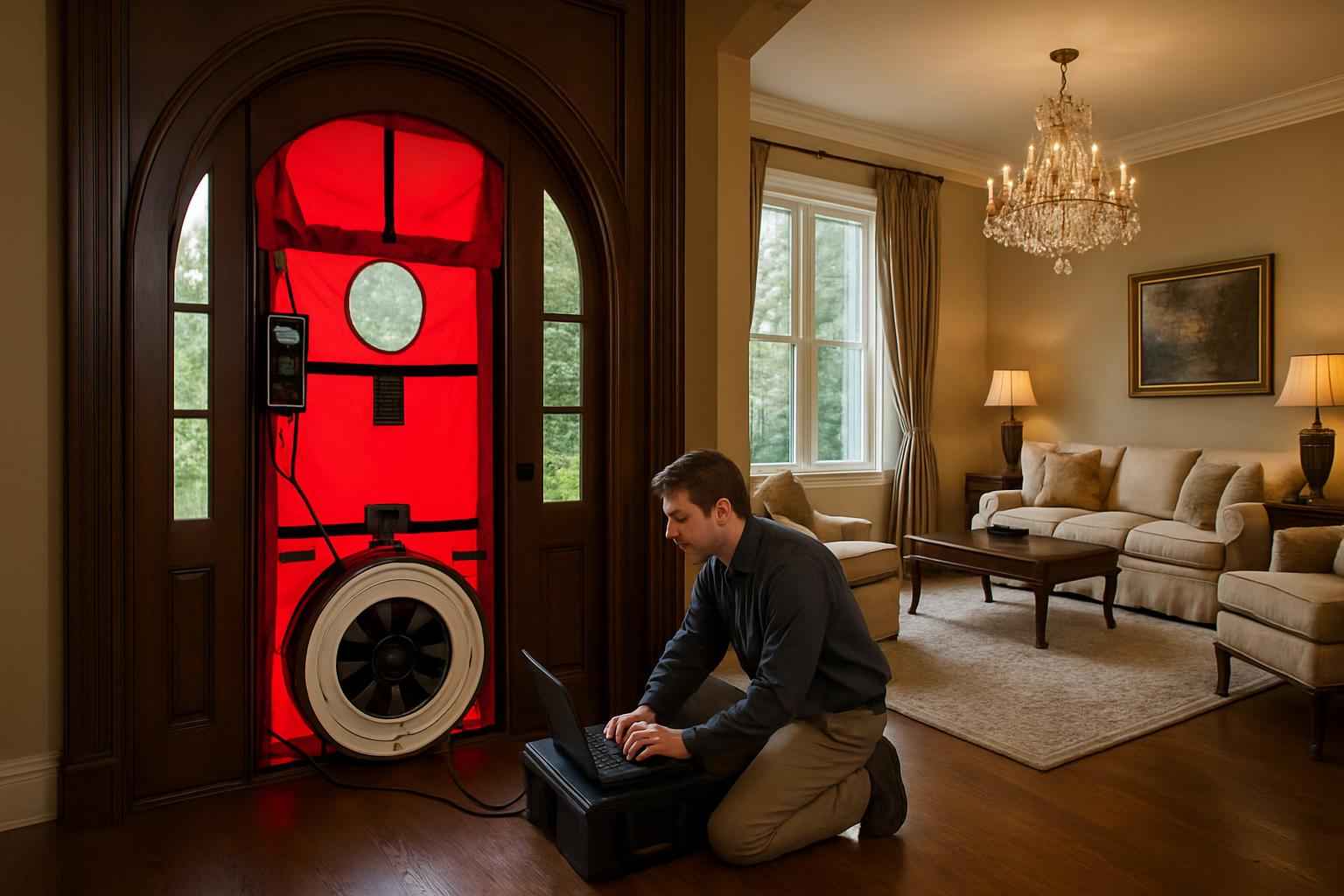 Blower Door Leak Seal Service in Comfort TX