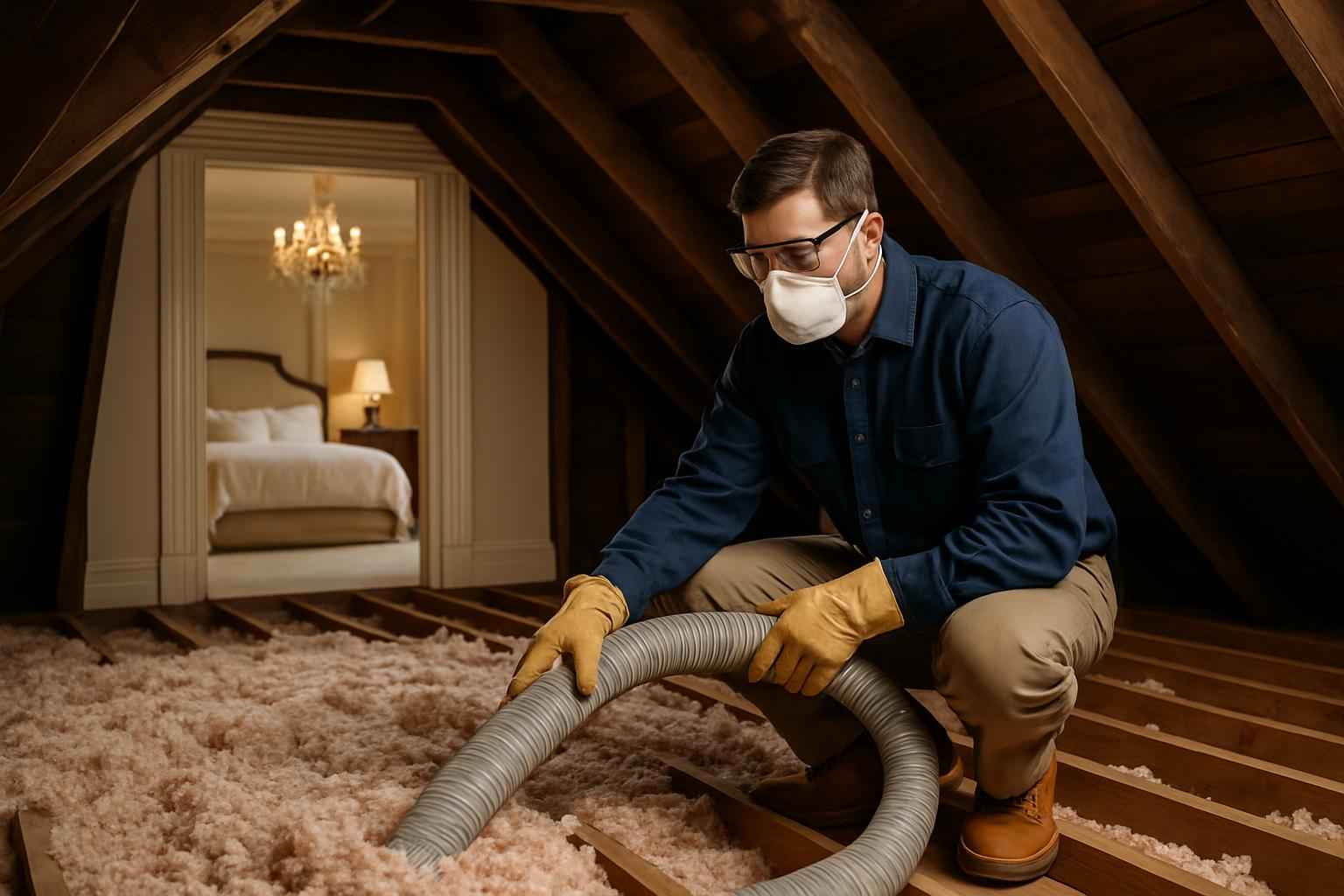 Blown Insulation Removal in Waring TX