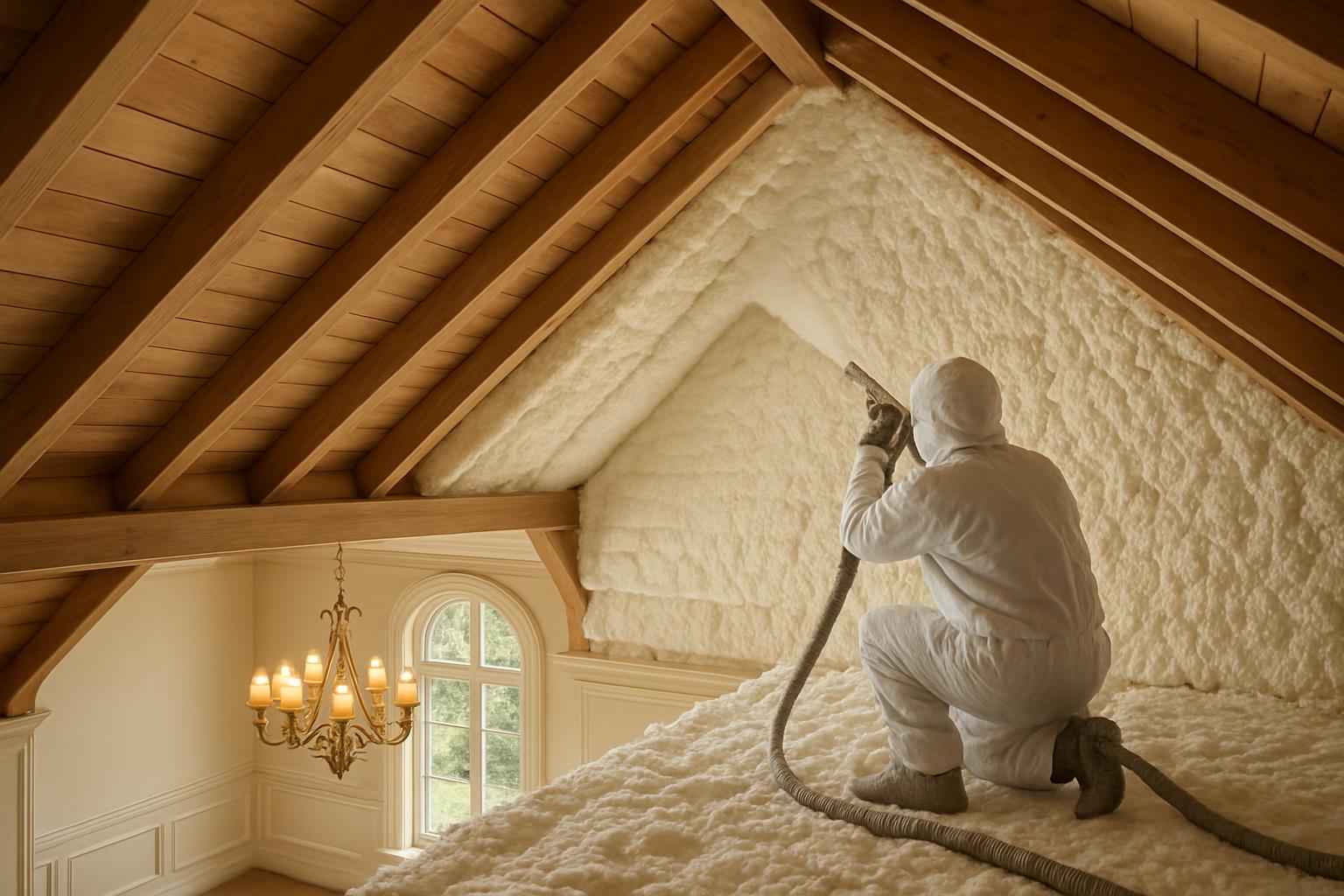 Closed Cell Attic Insulation in Ingram TX