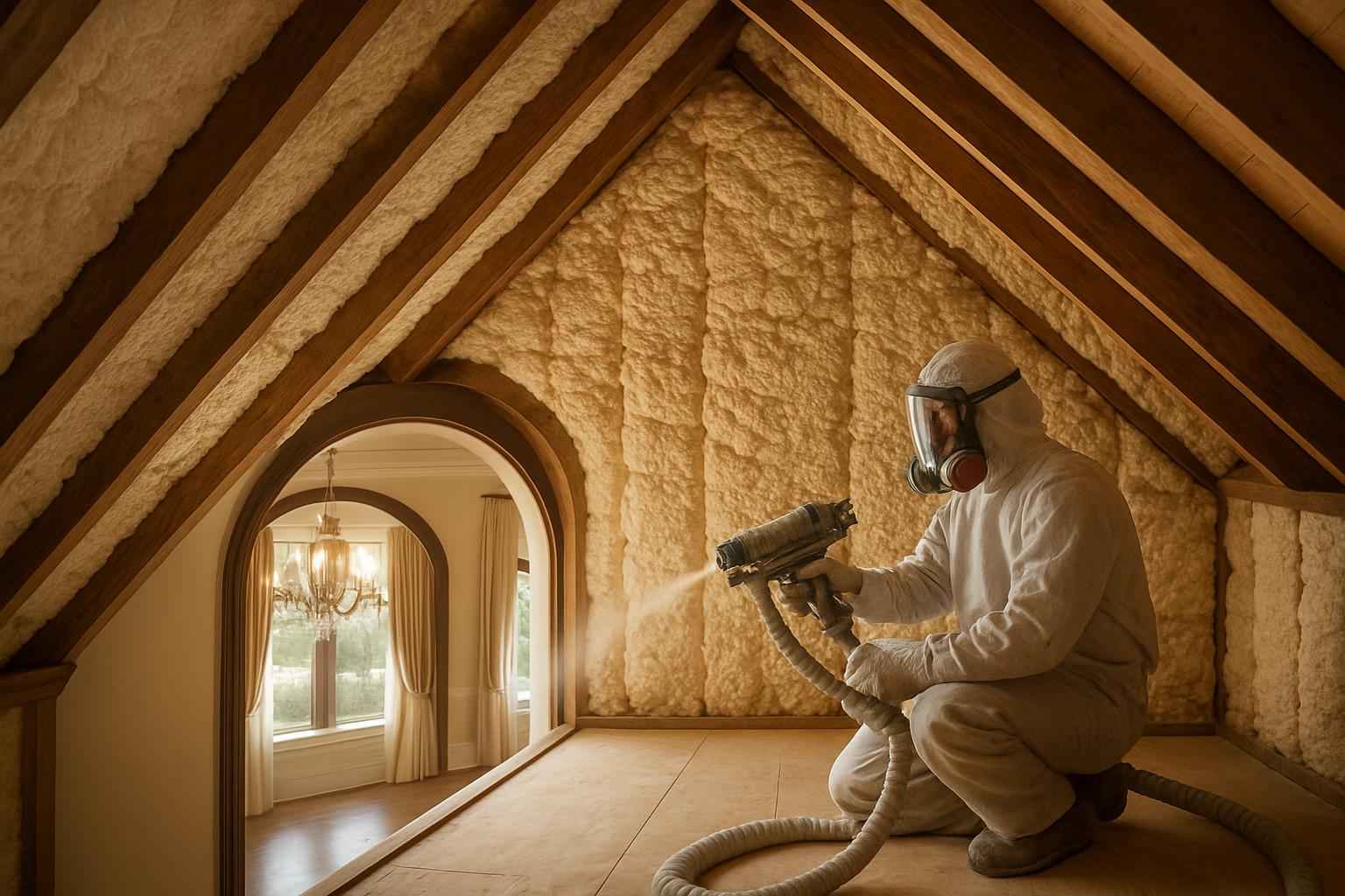 Closed Cell Attic Insulation in Waring TX