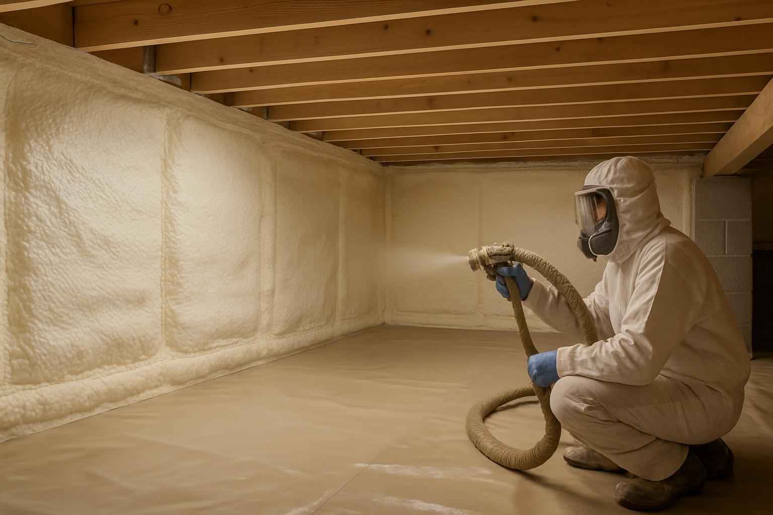 Closed Cell Crawl Space Insulation in Center Point TX