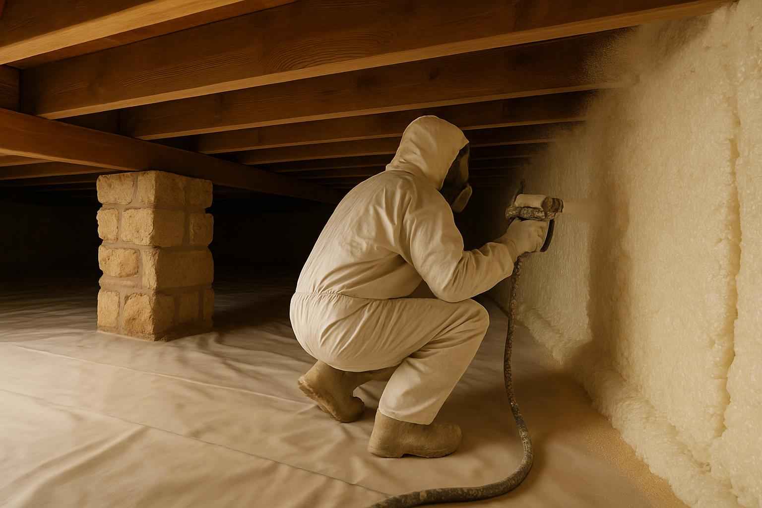 Closed Cell Crawl Space Insulation in Doss TX