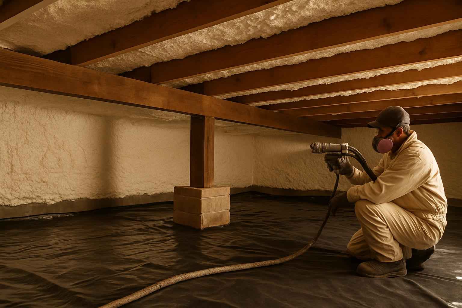 Closed Cell Crawl Space Insulation in Ingram TX