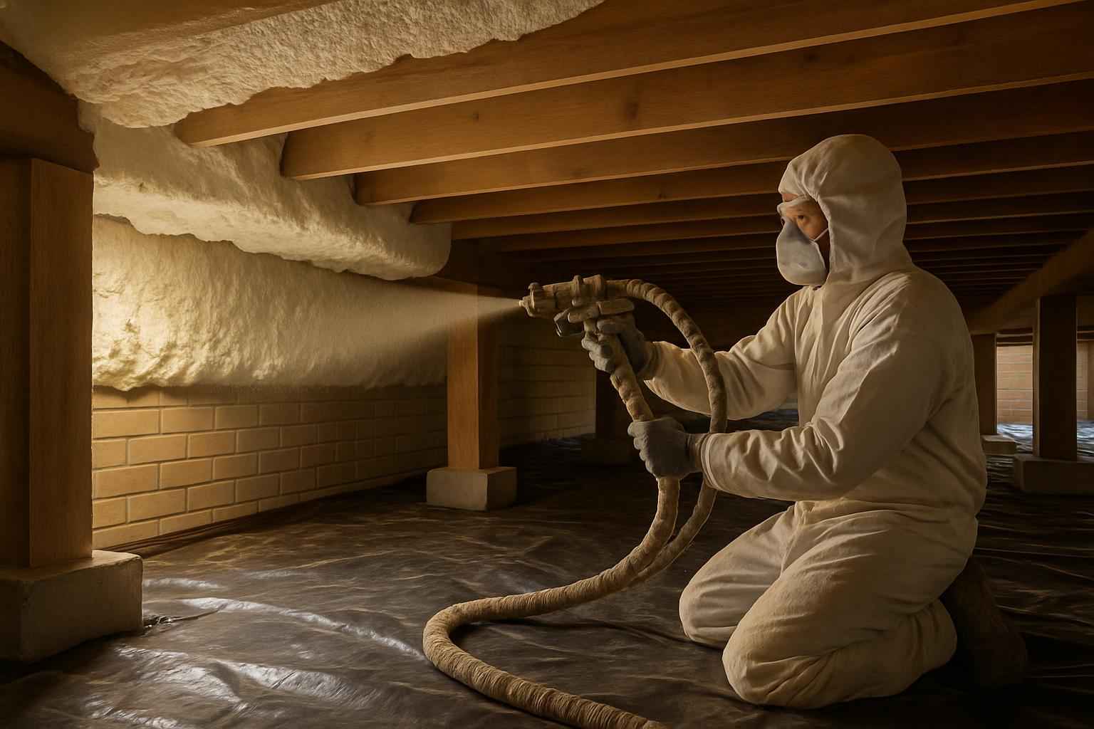 Closed Cell Crawl Space Insulation in Kendalia TX