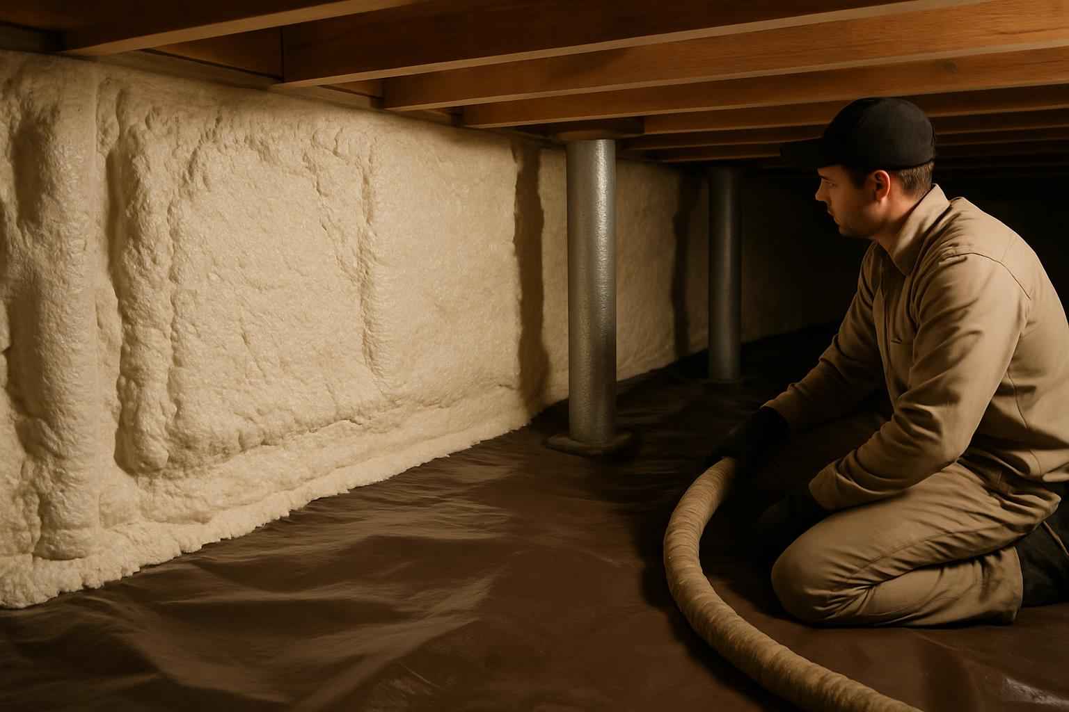 Closed Cell Crawl Space Insulation in Waring TX