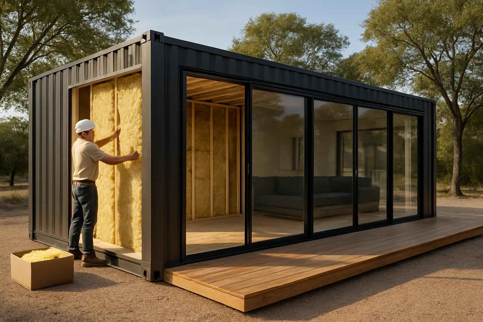 Container Home Insulation Company in Center Point TX