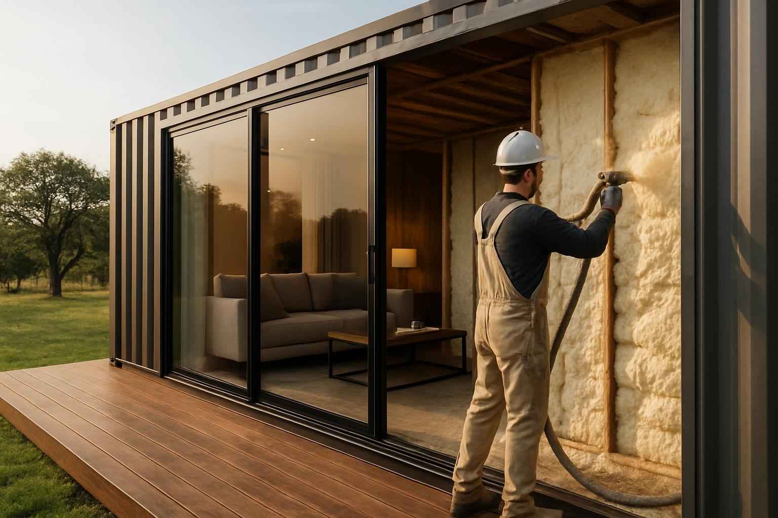 Container Home Insulation Company in Comfort TX