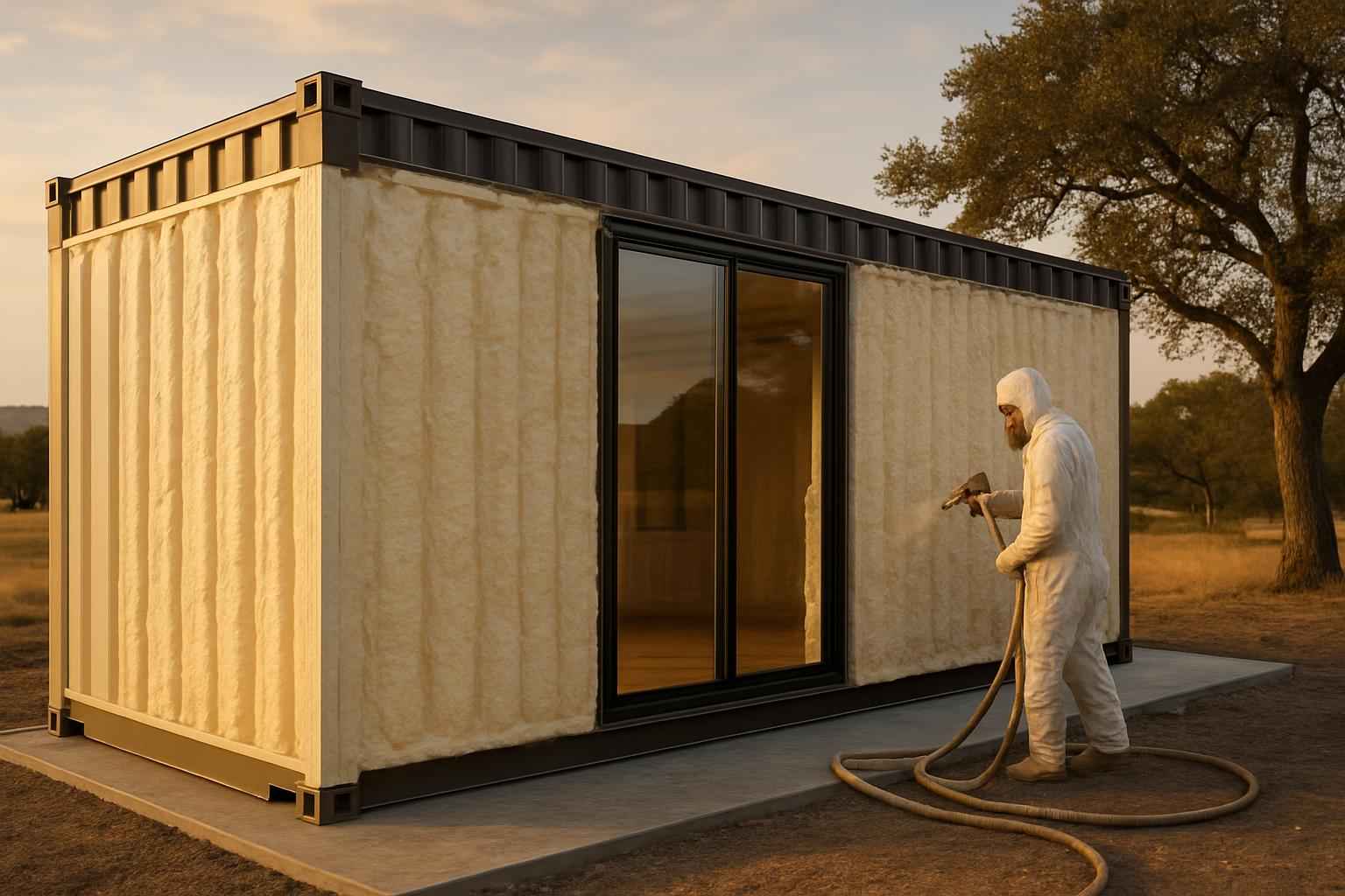 Container Home Insulation Company in Harper TX