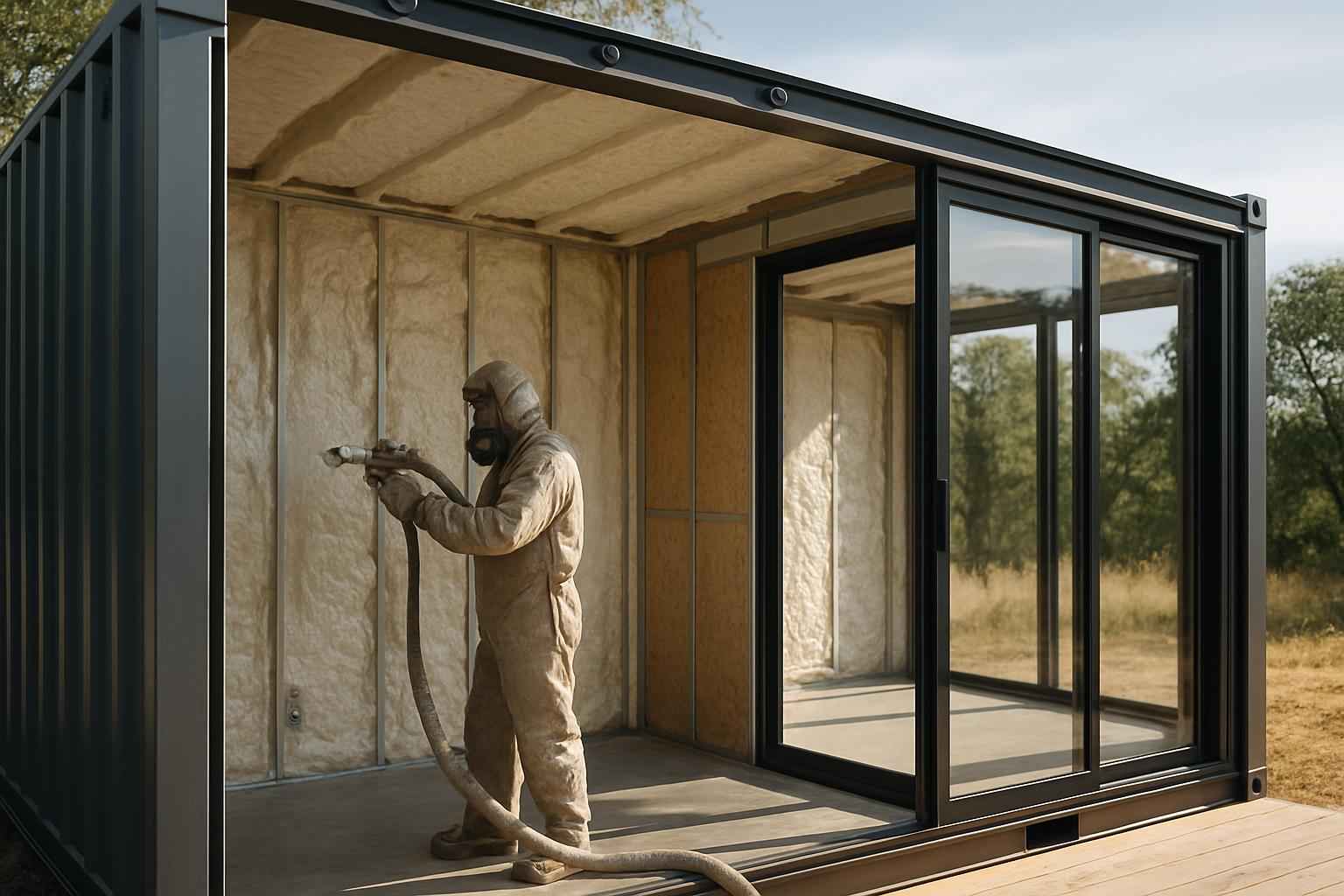 Container Home Insulation Company in Waring TX