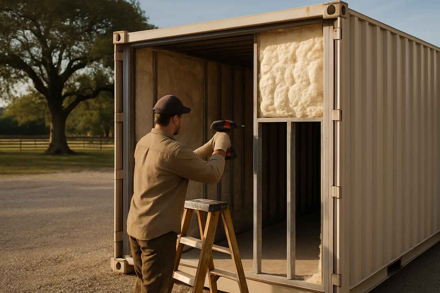 Container Insulation Repair in Waring TX