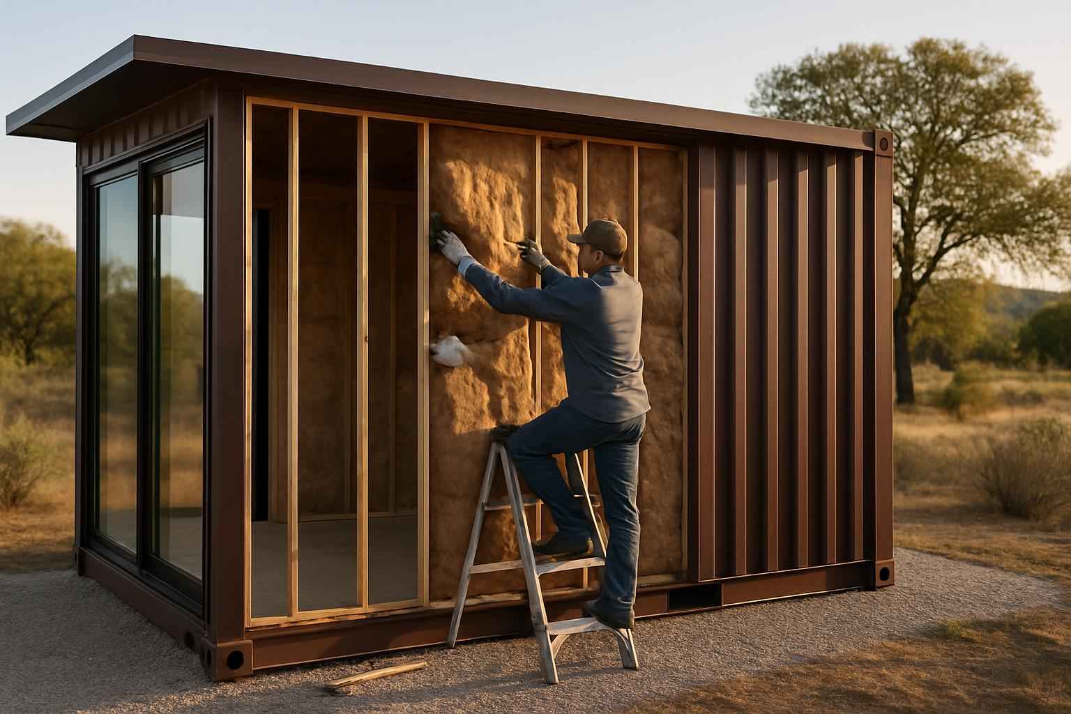 Container Retrofit Insulation in Camp Verde TX