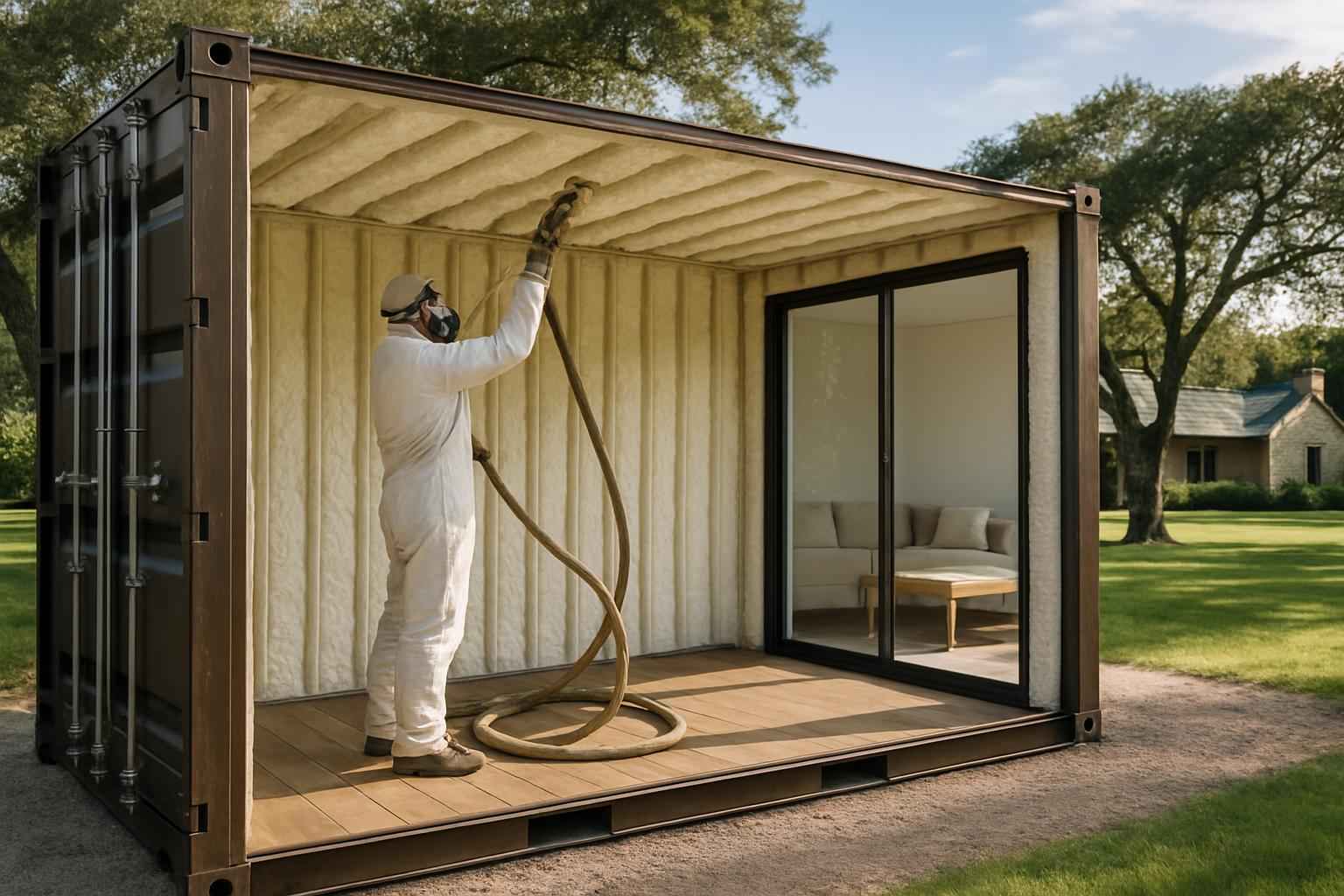 Container Retrofit Insulation in Center Point TX