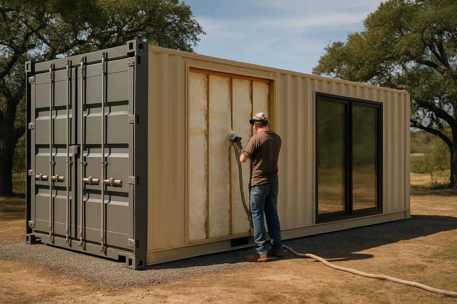 Container Retrofit Insulation in Doss TX