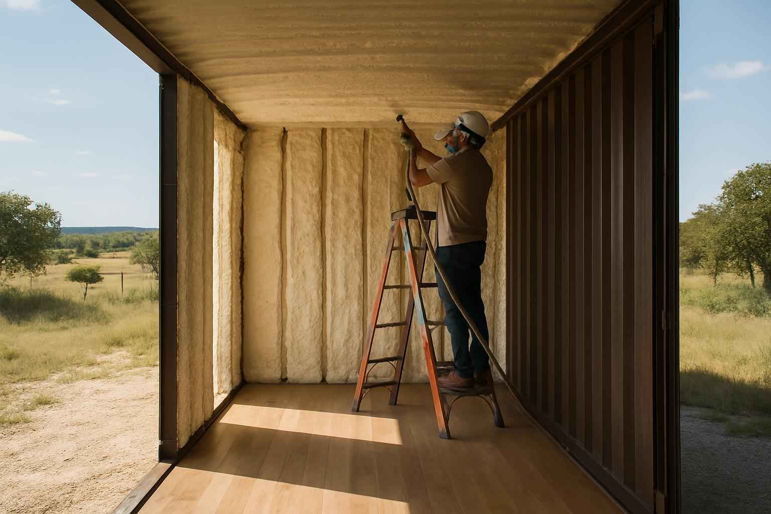 Container Retrofit Insulation in Harper TX