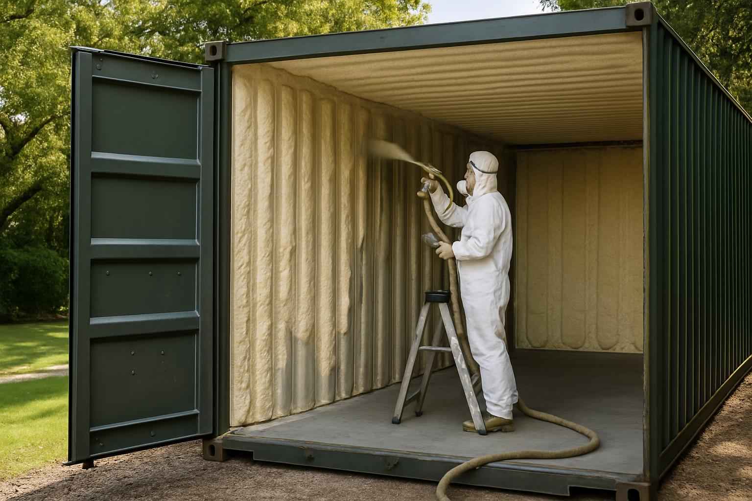 Container Retrofit Insulation in Ingram TX