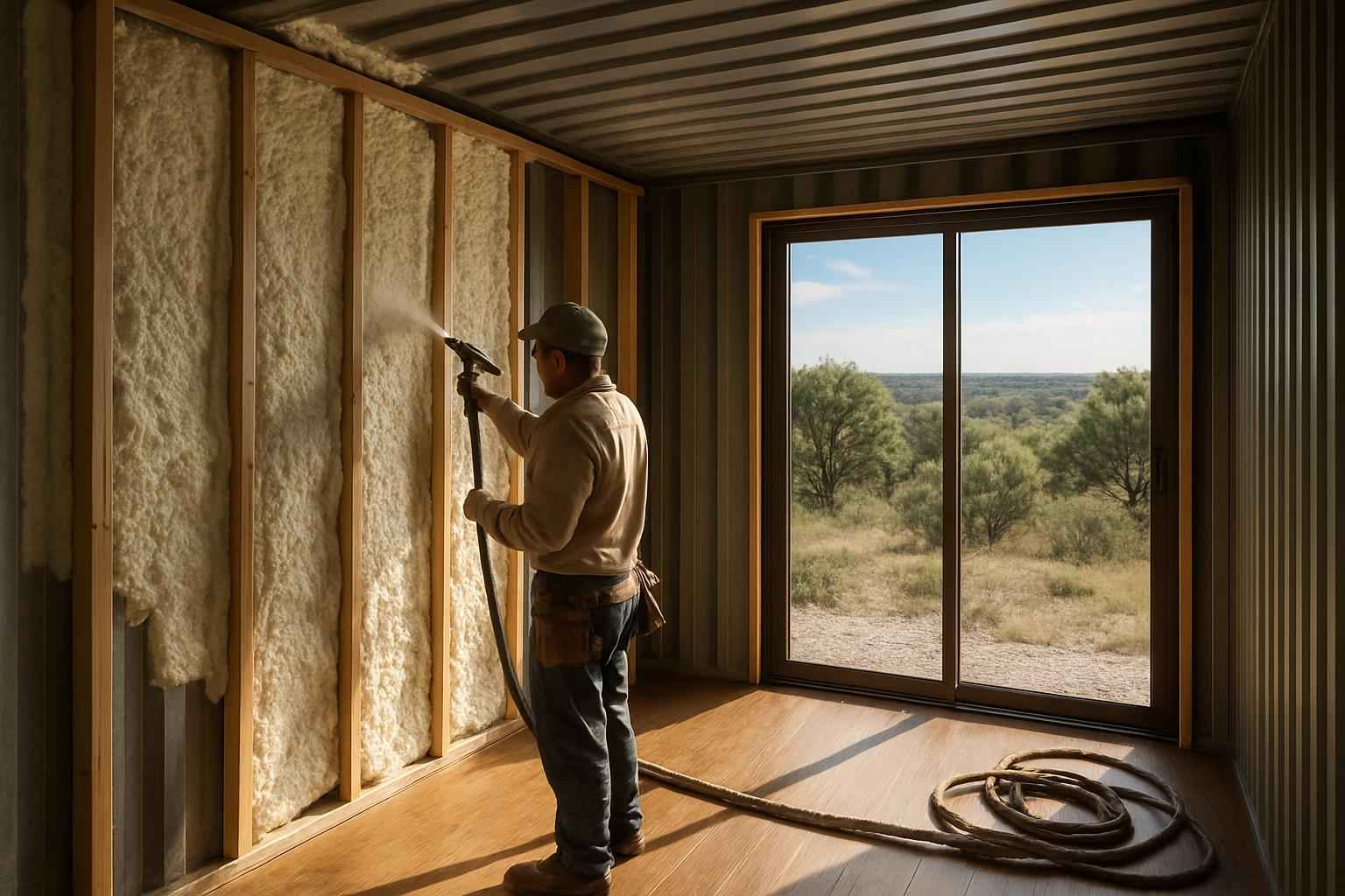 Container Retrofit Insulation in Johnson City TX