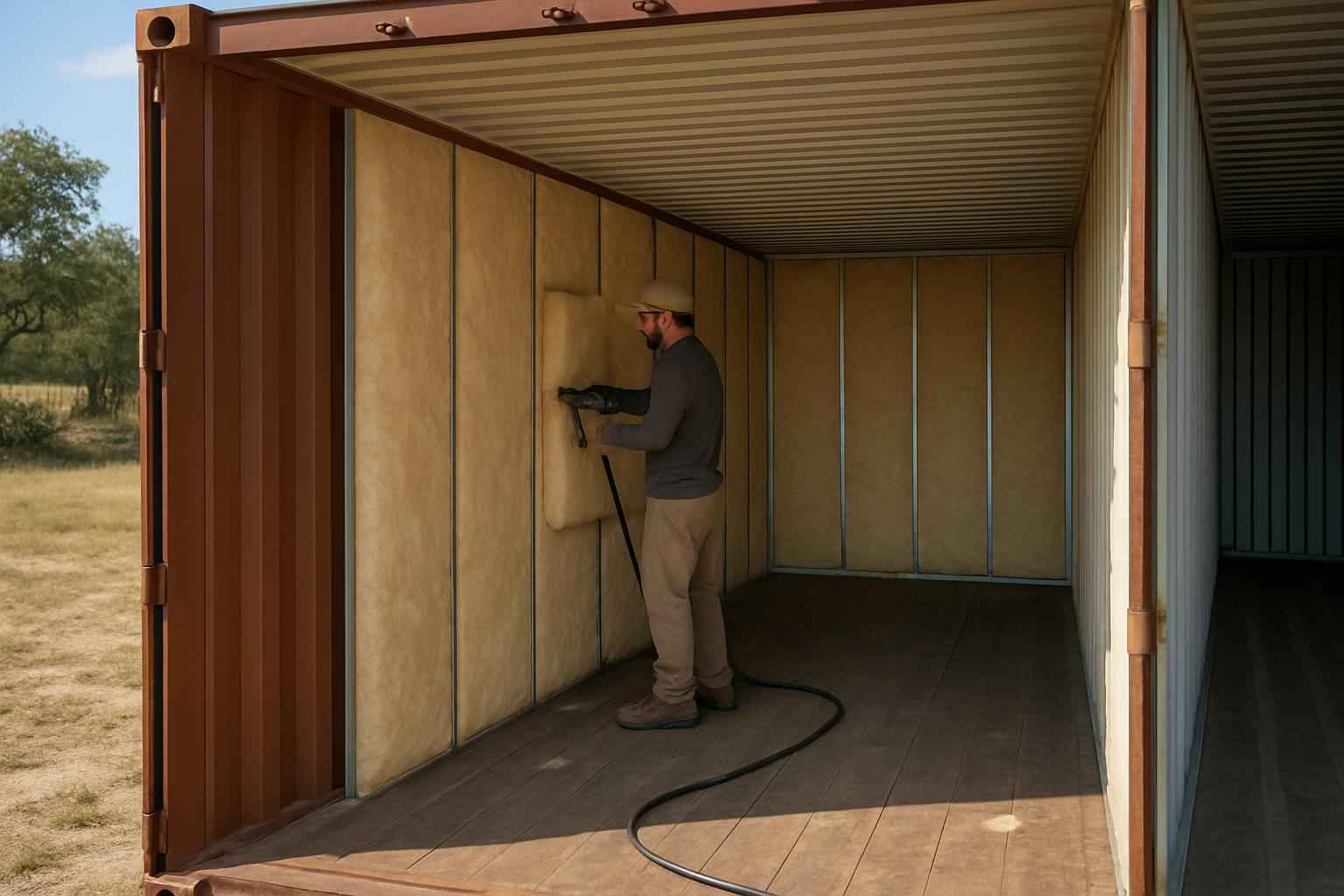 Container Retrofit Insulation in Kerrville TX