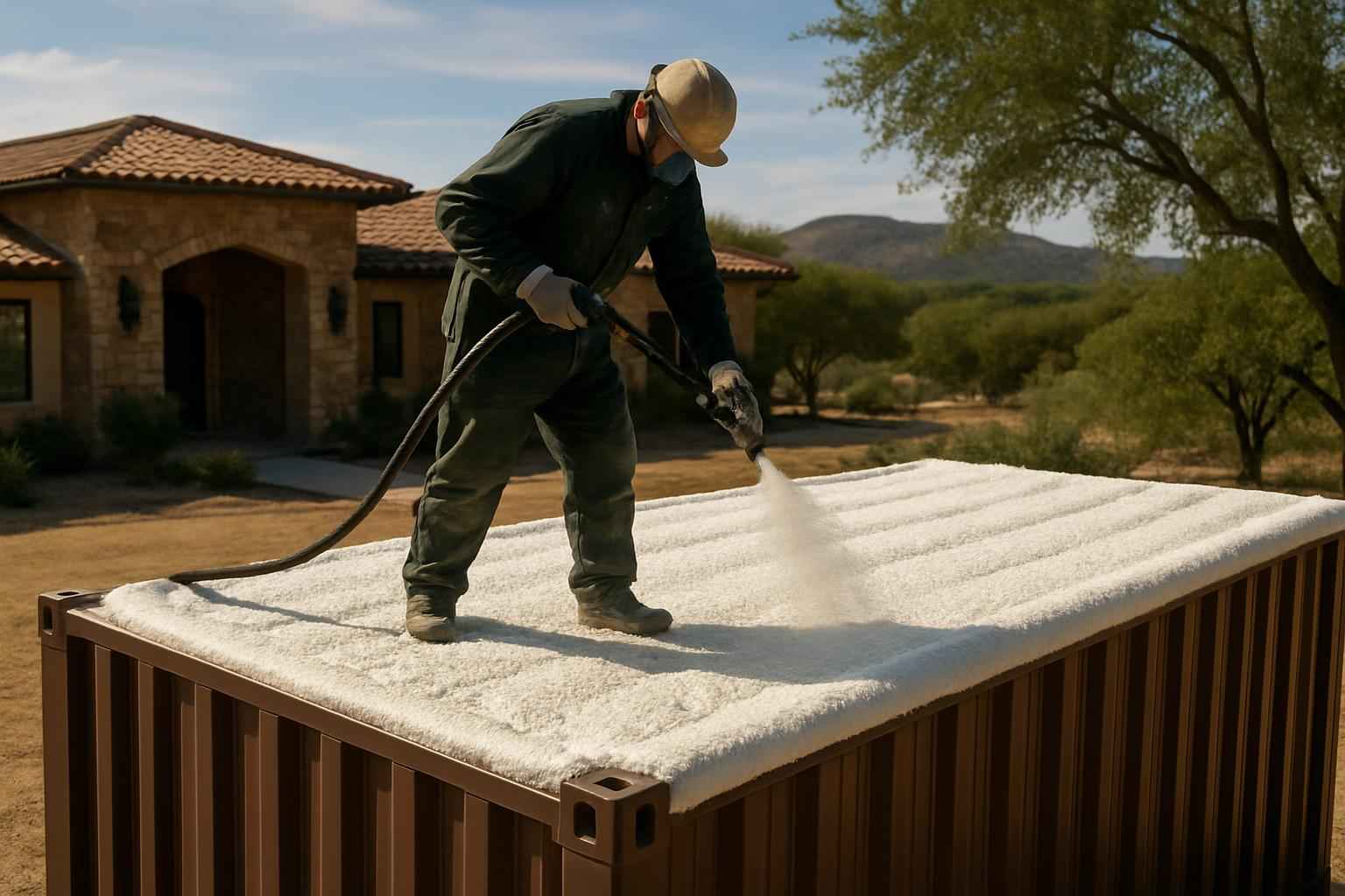 Container Roof Foam Installer in Camp Verde TX