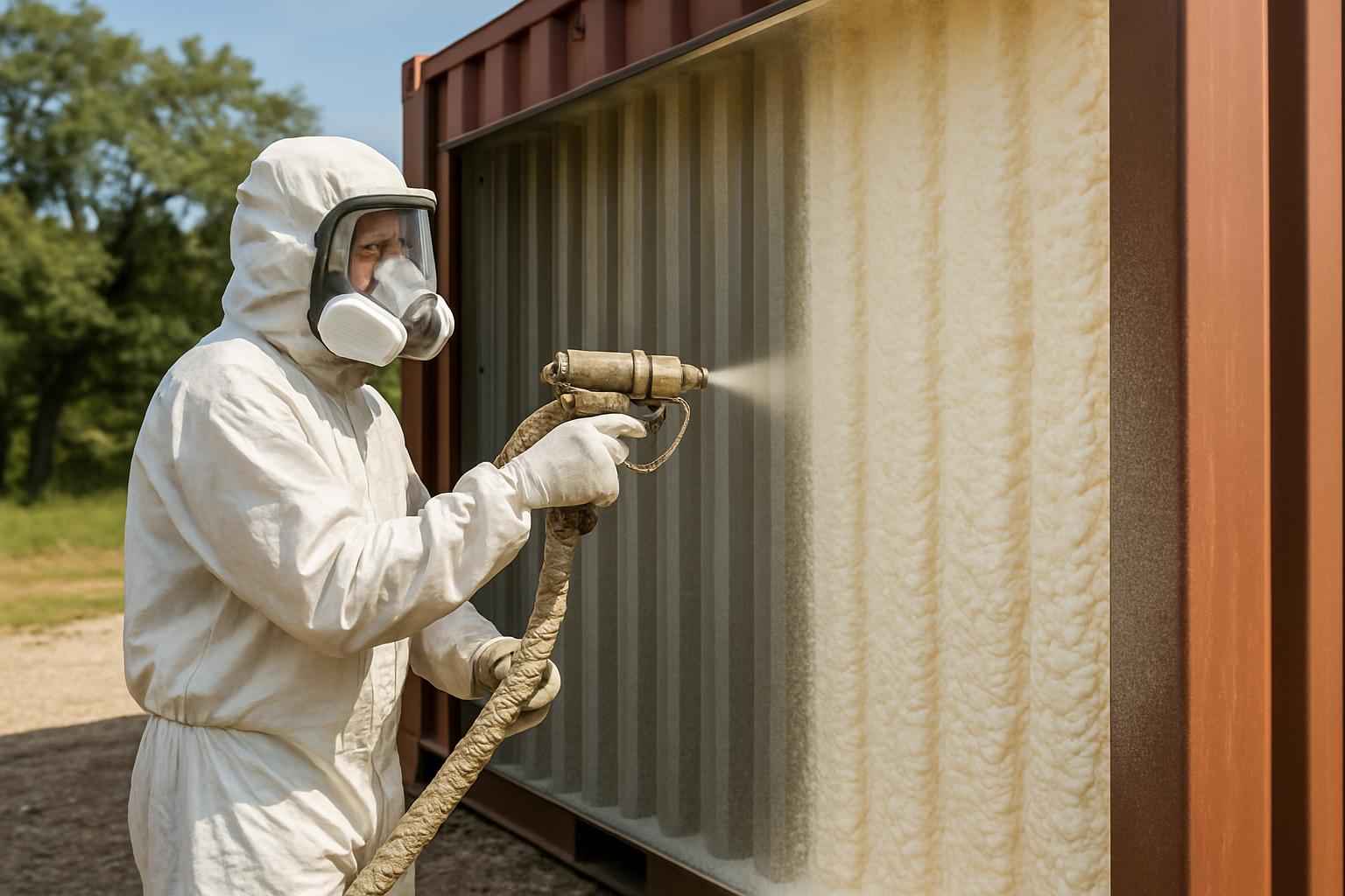 Container Wall Foam Service in Comfort TX