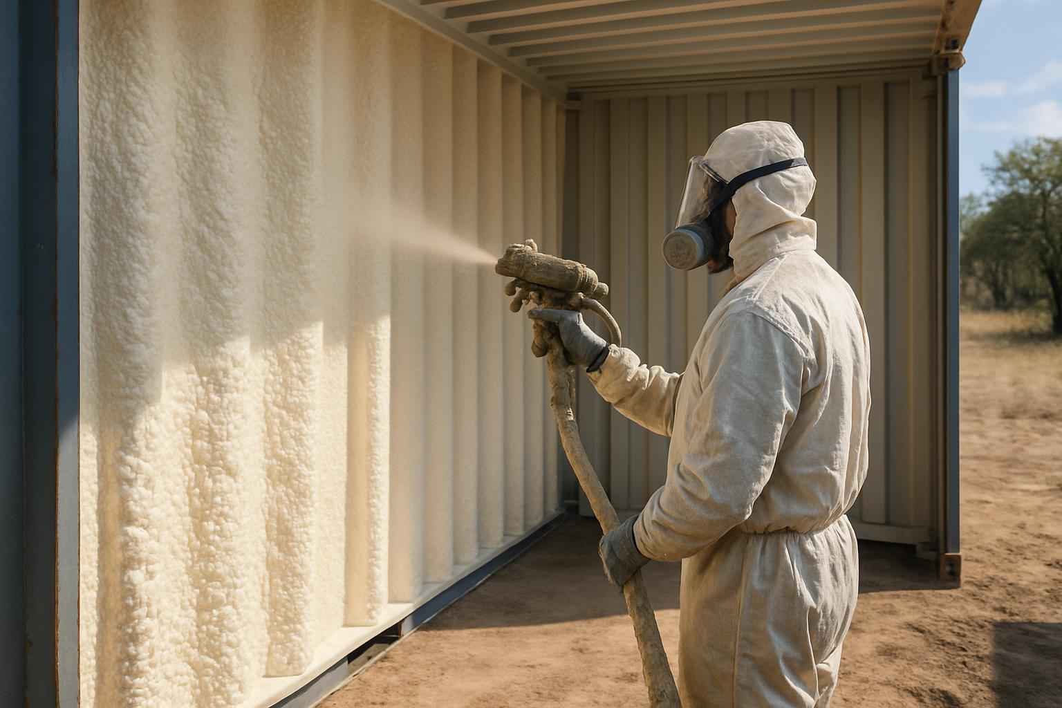 Container Wall Foam Service in Doss TX