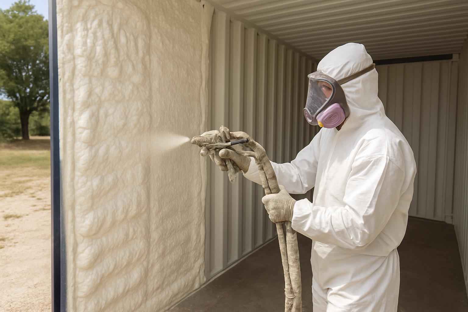 Container Wall Foam Service in Ingram TX