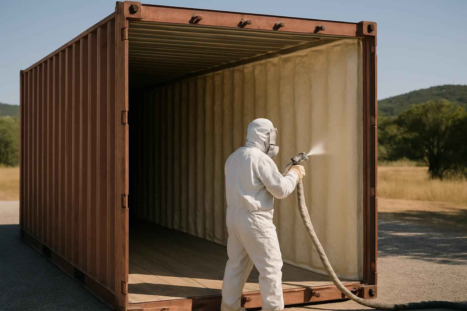 Container Wall Foam Service in Kerrville TX