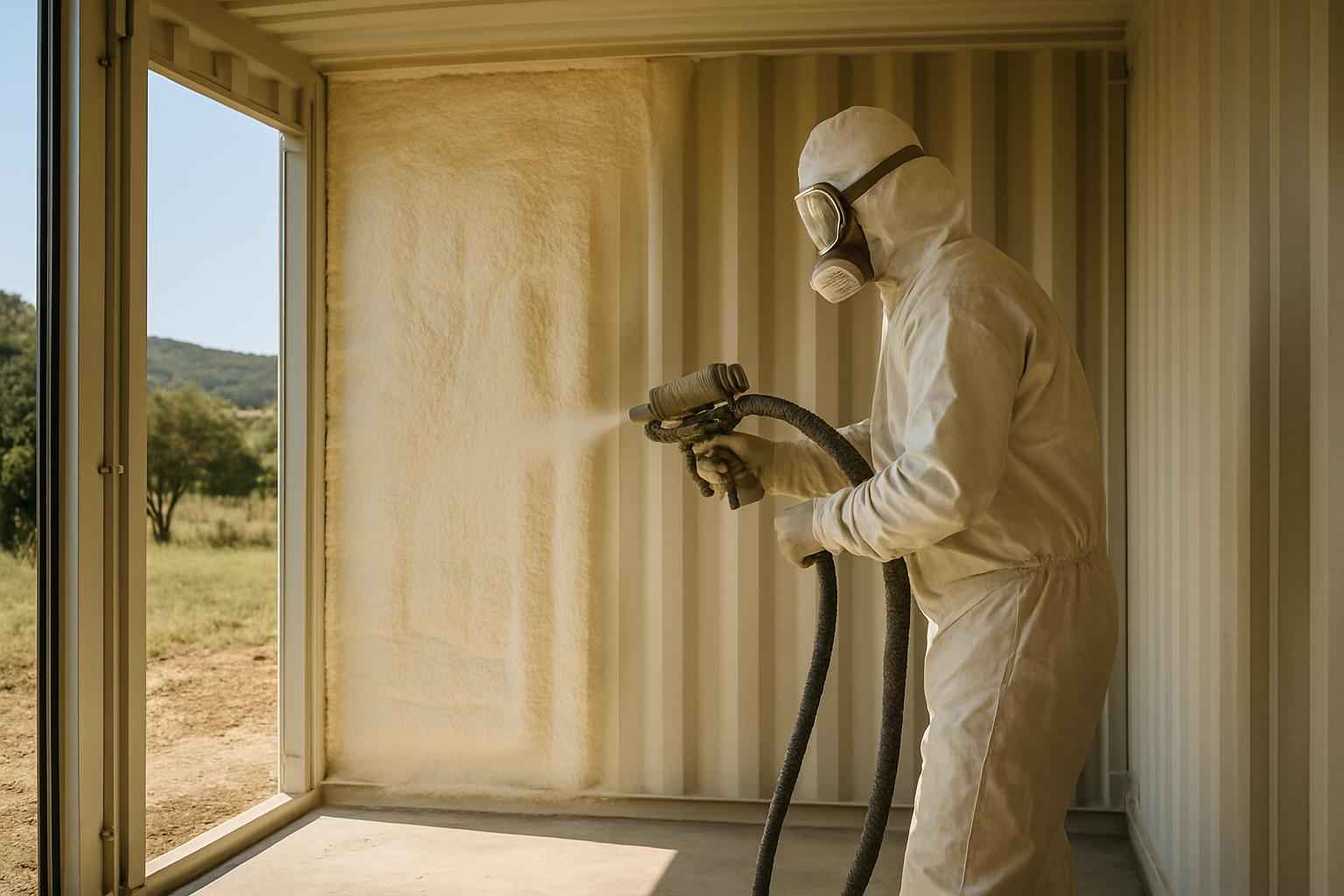 Container Wall Foam Service in Sisterdale TX