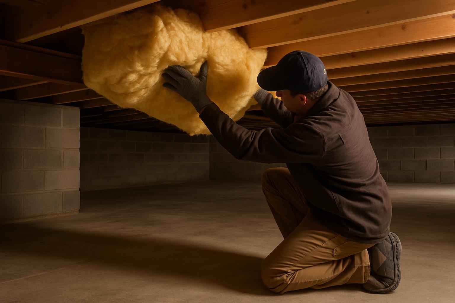 Crawl Space Insulation Repair in Center Point TX