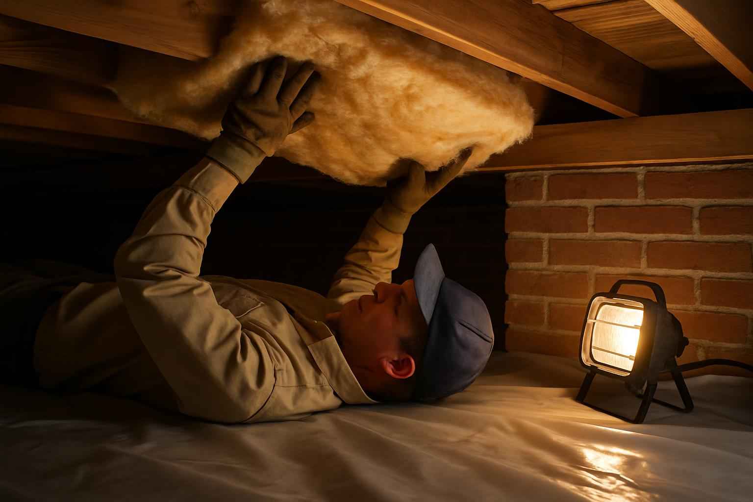 Crawl Space Insulation Repair in Ingram TX