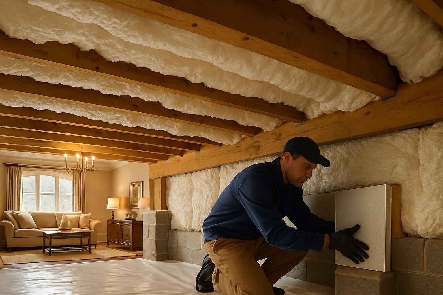 Crawl Space Retrofit Insulation in Comfort TX
