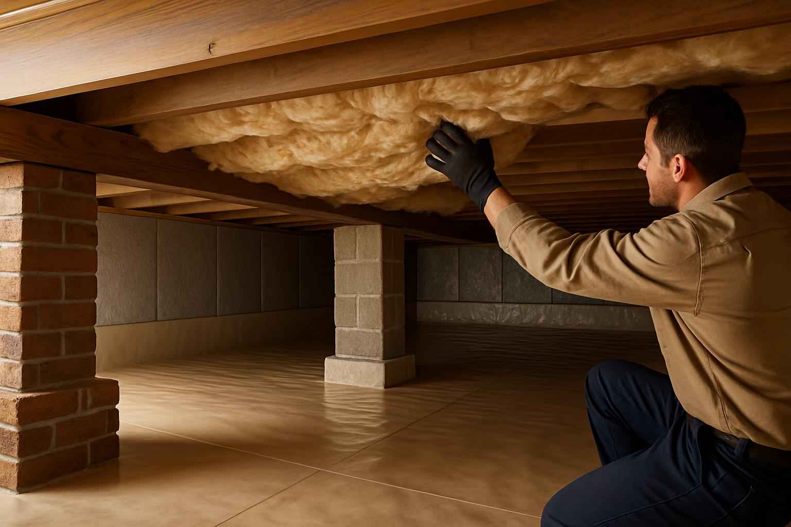 Crawl Space Retrofit Insulation in Doss TX