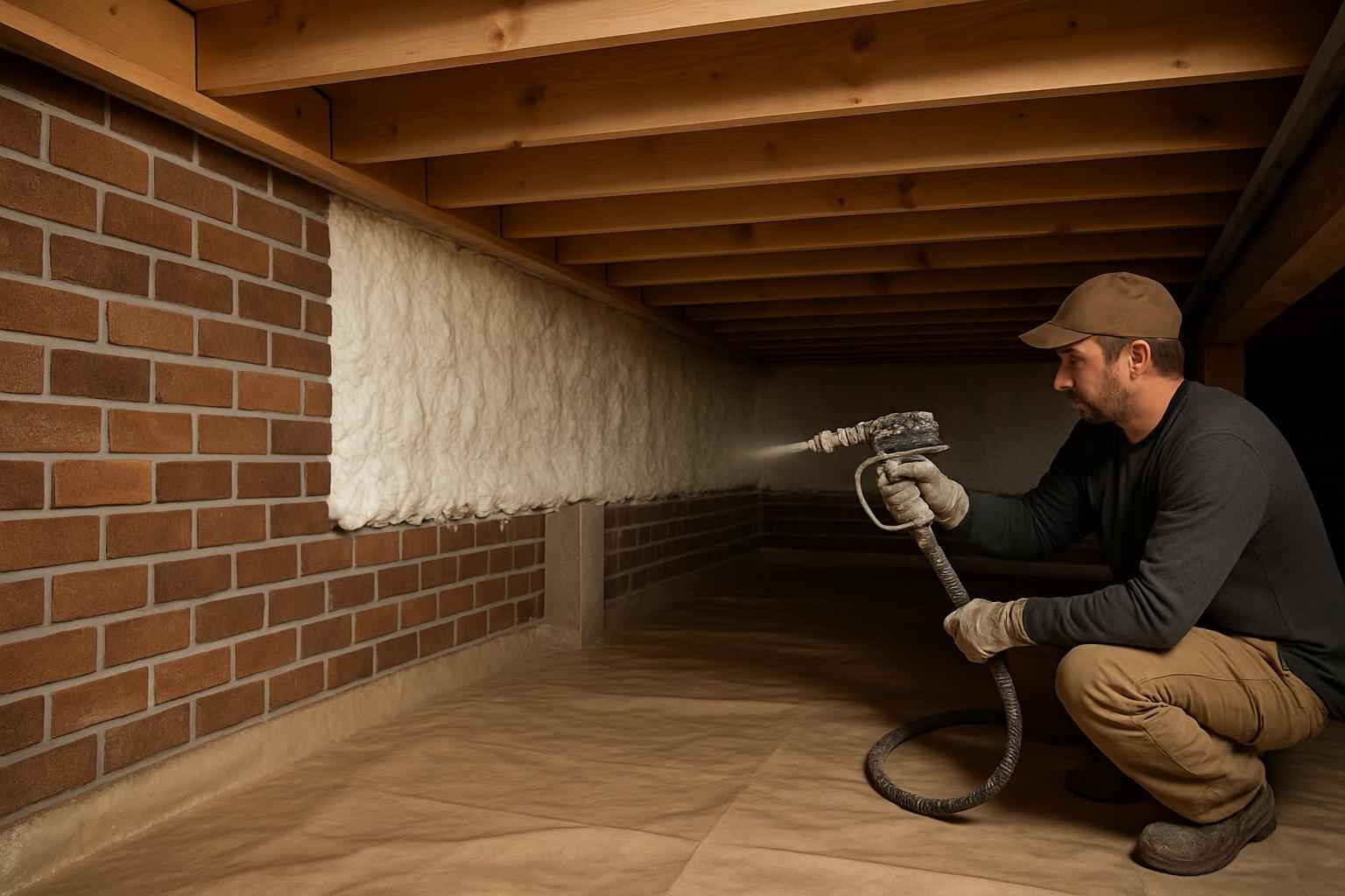 Crawl Space Retrofit Insulation in Harper TX