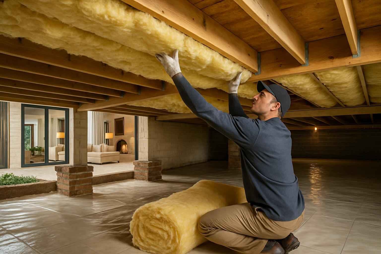 Crawl Space Retrofit Insulation in Ingram TX