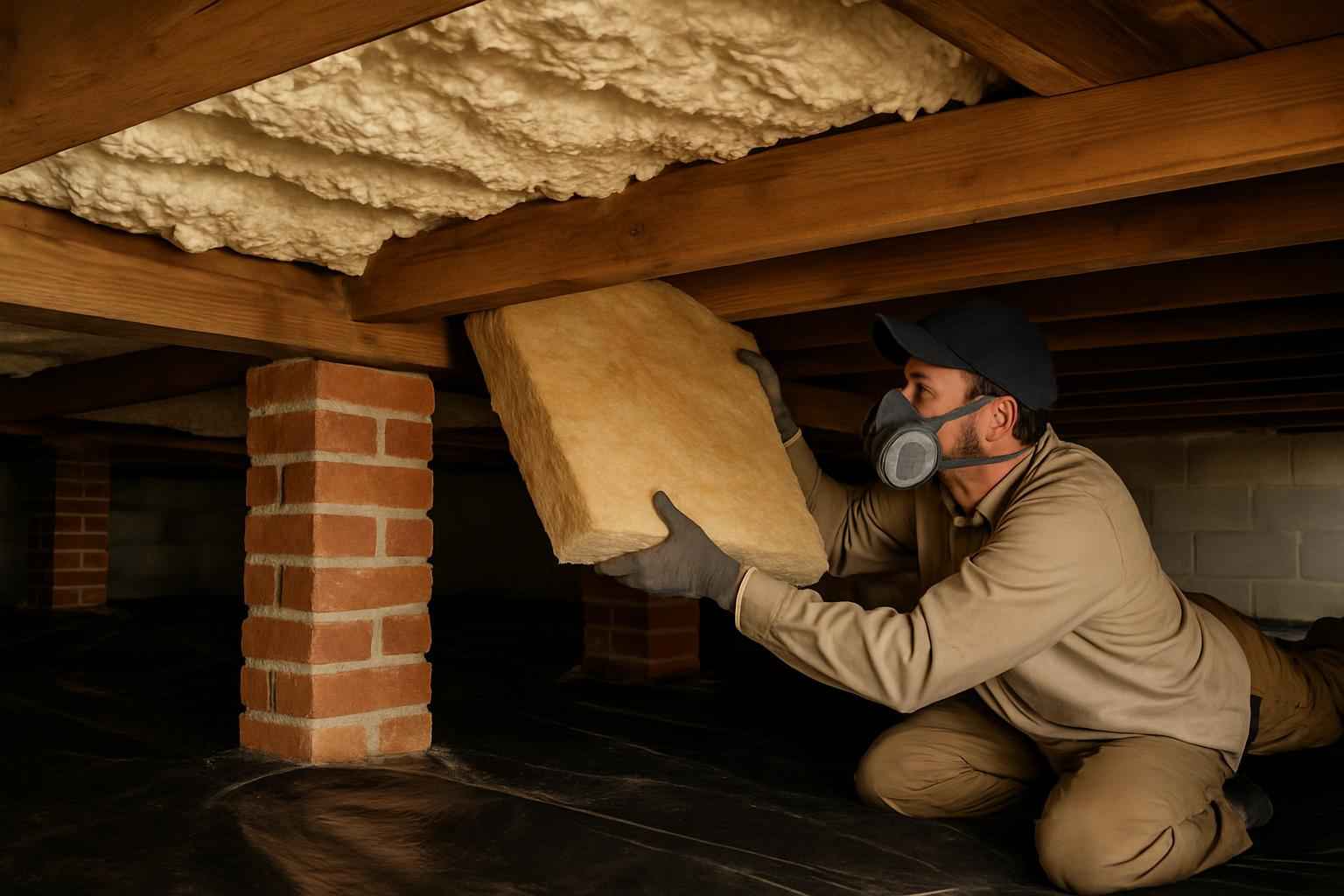 Crawl Space Retrofit Insulation in Sisterdale TX