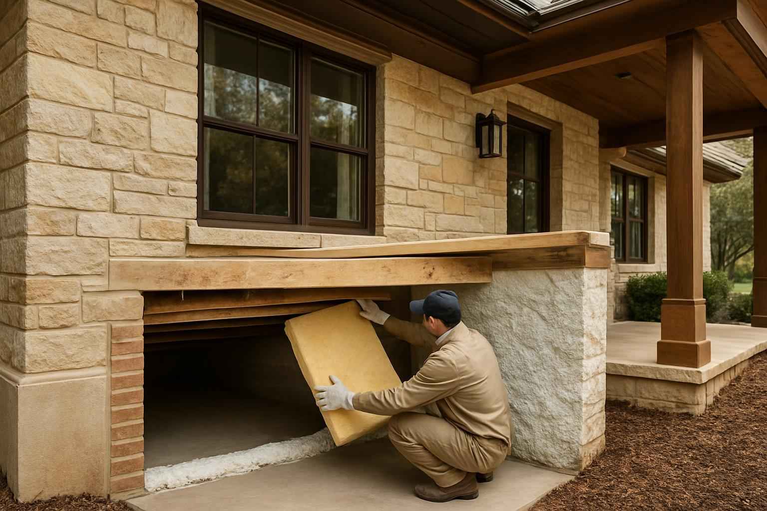 Crawl Space Retrofit Insulation in Waring TX