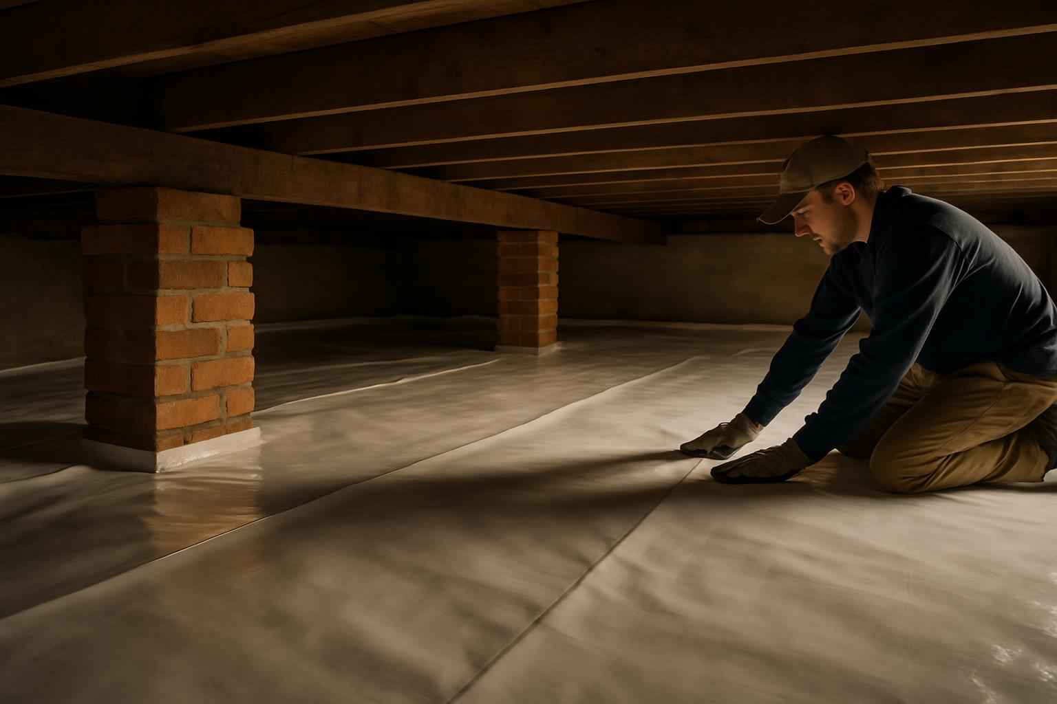 Crawl Space Vapor Barrier Installation in Kerrville TX