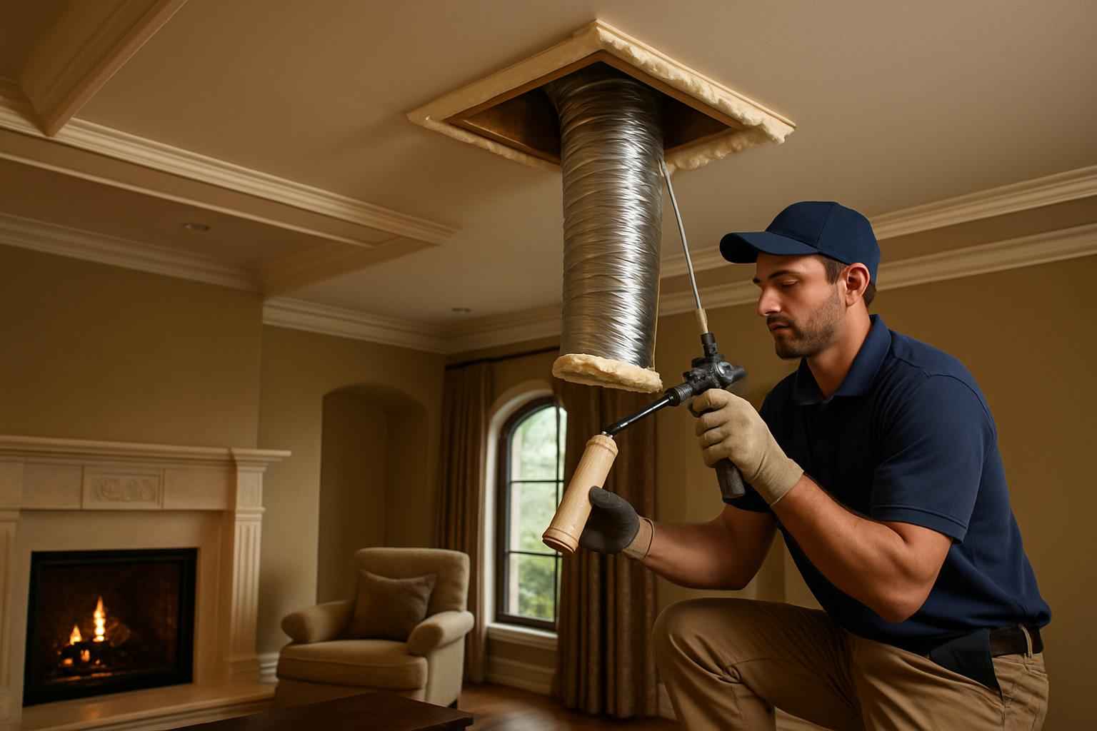 Duct Chase Air Seal Service in Comfort TX