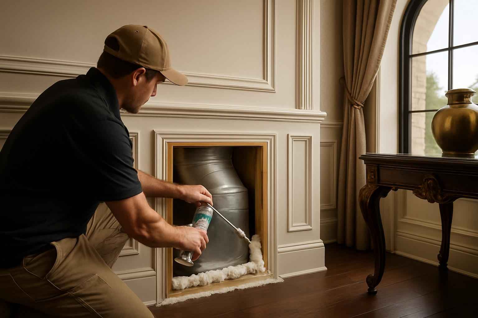 Duct Chase Air Seal Service in Harper TX