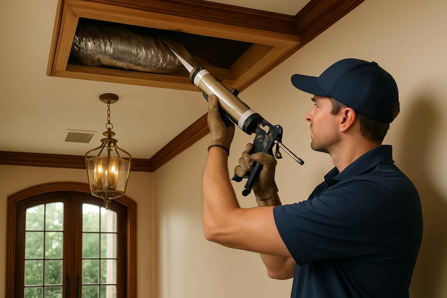 Duct Chase Air Seal Service in Waring TX