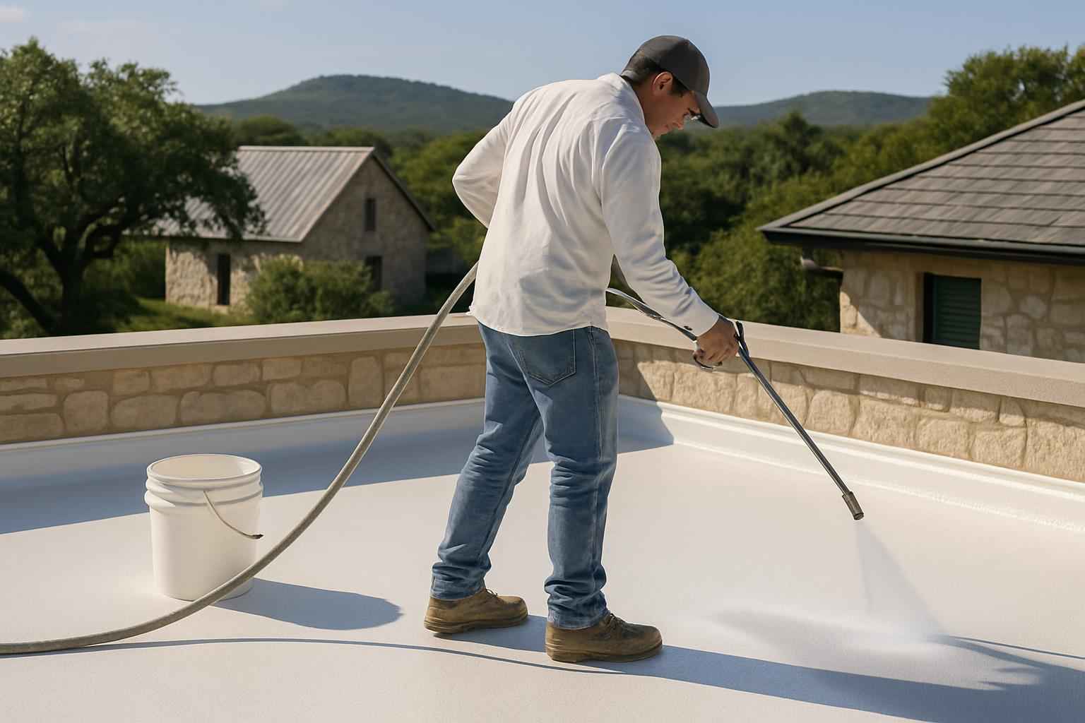 Elastomeric Recoat Service in Comfort TX