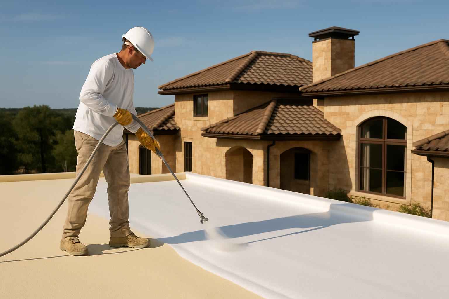 Elastomeric Recoat Service in Waring TX