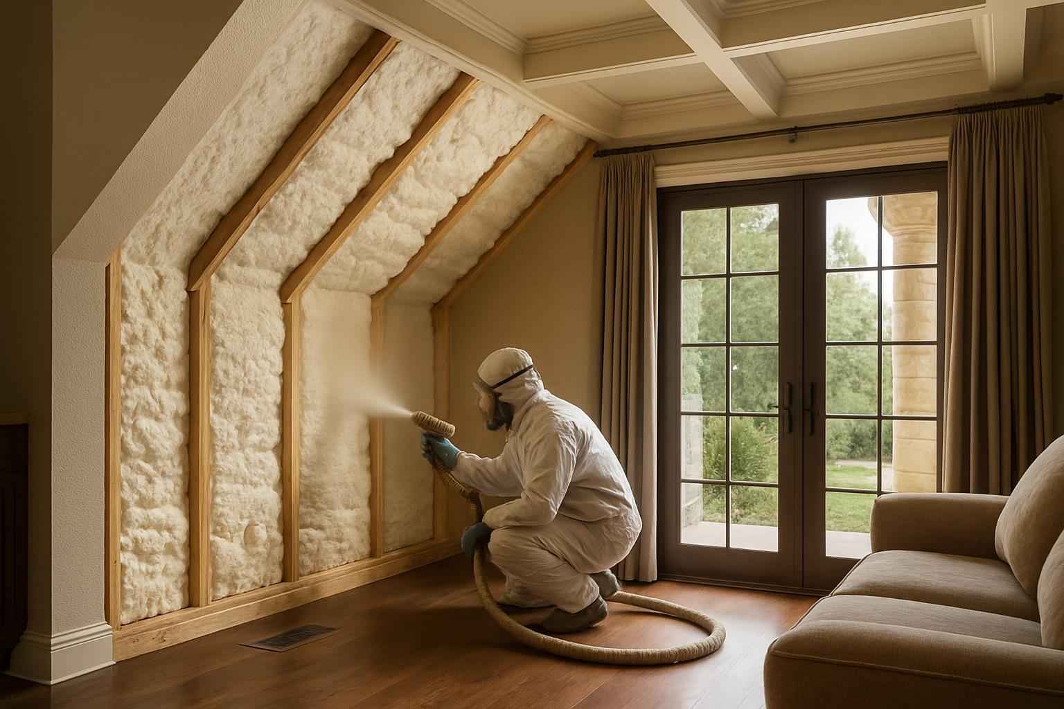 Existing Home Foam Upgrade in Center Point TX