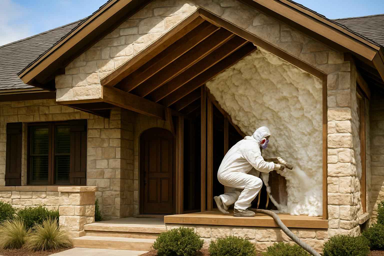 Existing Home Foam Upgrade in Comfort TX