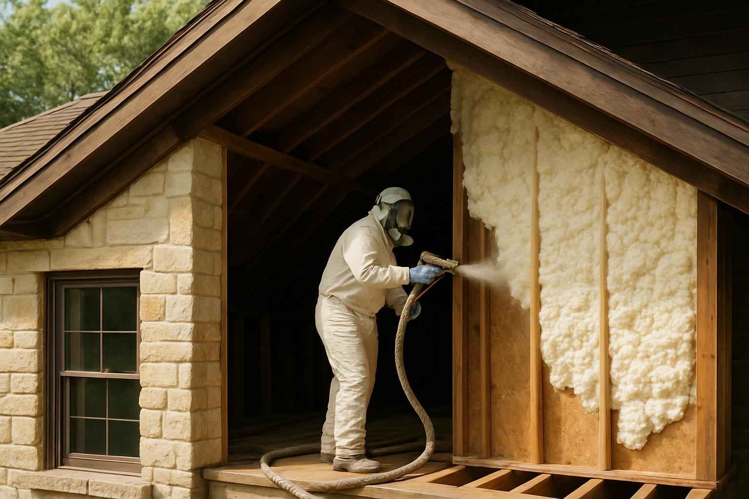 Existing Home Foam Upgrade in Ingram TX